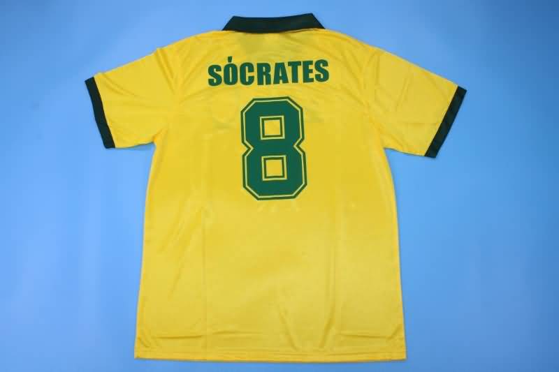 AAA(Thailand) Brazil 1985 Home Retro Soccer Jersey