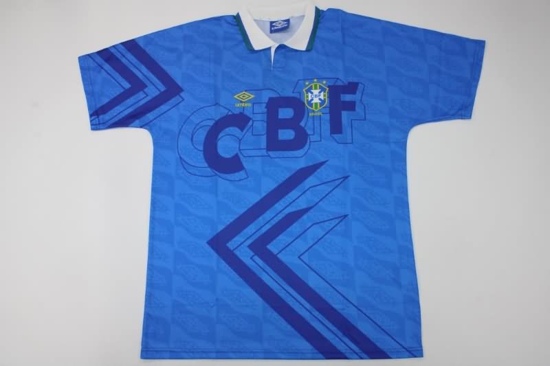 AAA(Thailand) Brazil 1992 Away Retro Soccer Jersey