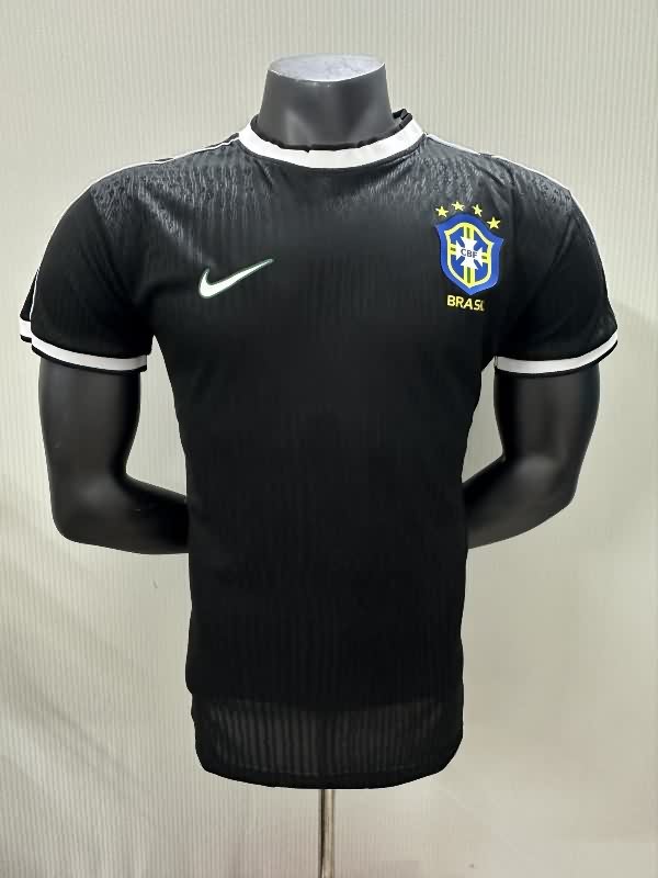 AAA(Thailand) Brazil 1998 Black Retro Soccer Jersey (Player)
