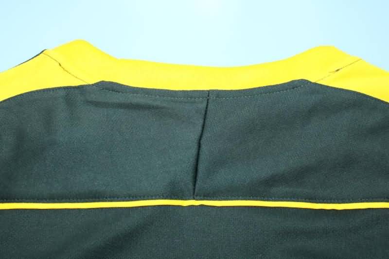 AAA(Thailand) Brazil 1998 Goalkeeper Dark Green Retro Soccer Jersey