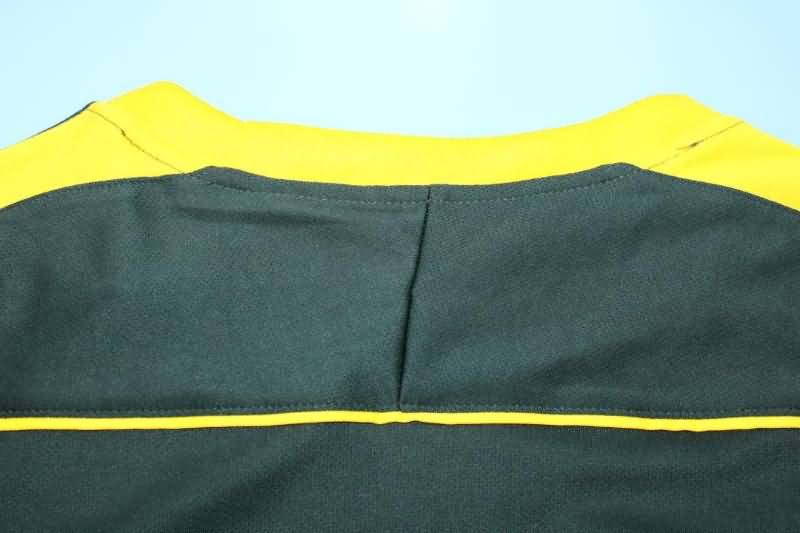 AAA(Thailand) Brazil 1998 Goalkeeper Dark Green Retro Soccer Jersey