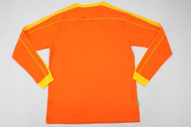 AAA(Thailand) Brazil 1998 Goalkeeper Orange Retro Soccer Jersey