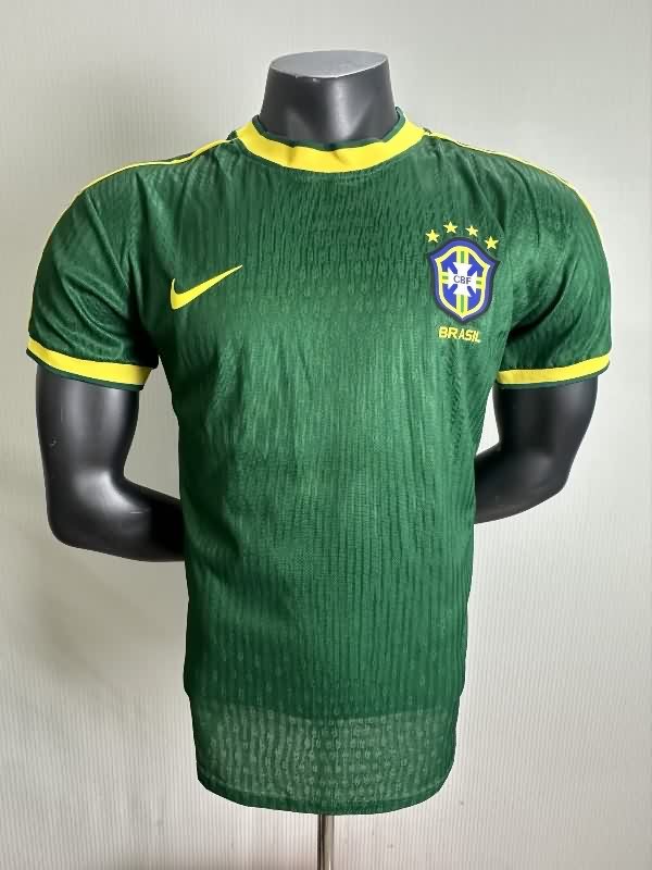 AAA(Thailand) Brazil 1998 Green Retro Soccer Jersey (Player)