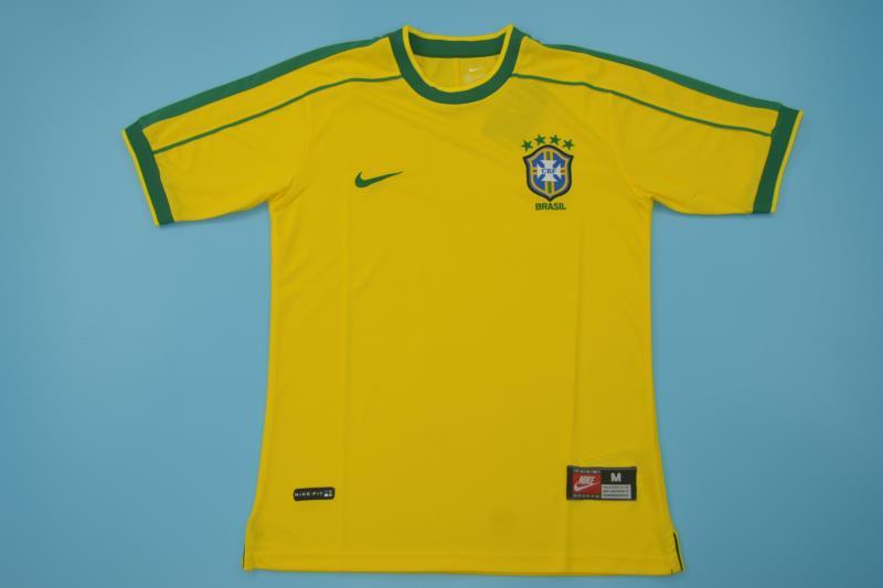 AAA(Thailand) Brazil 1998 Home Retro Soccer Jersey
