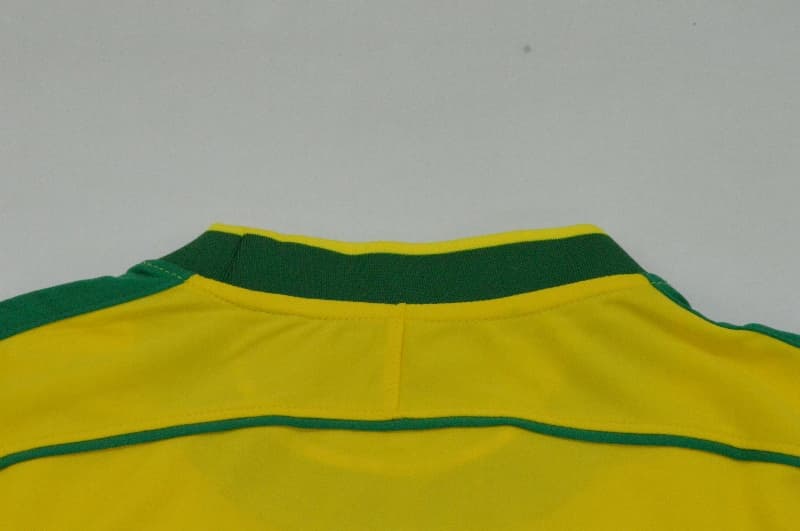 AAA(Thailand) Brazil 1998 Home Retro Women Soccer Jersey