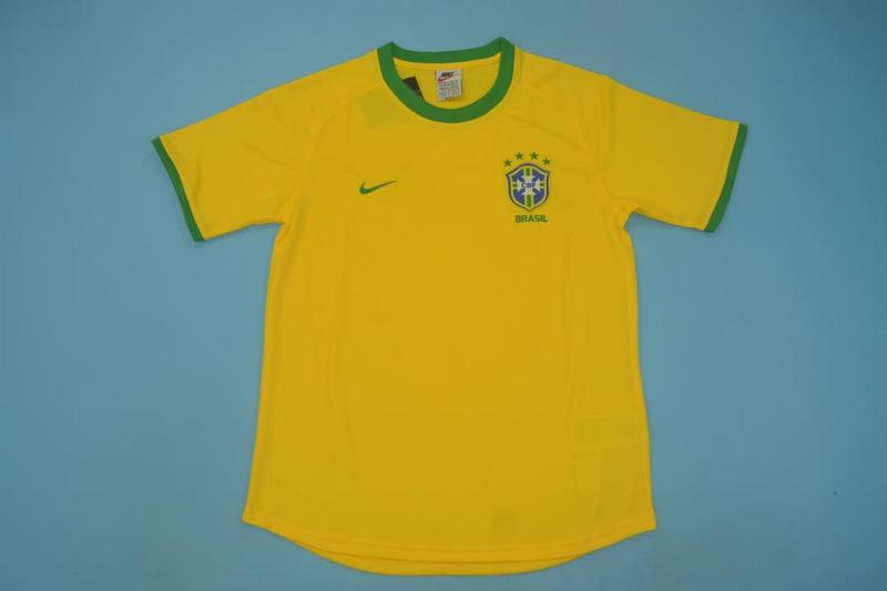 AAA(Thailand) Brazil 2000 Home Retro Soccer Jersey