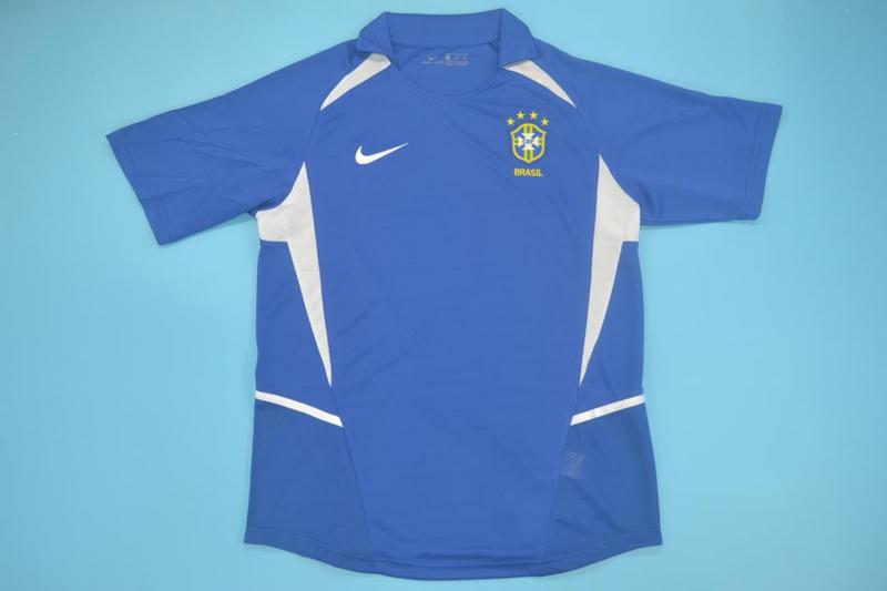 AAA(Thailand) Brazil 2002 Away Retro Soccer Jersey