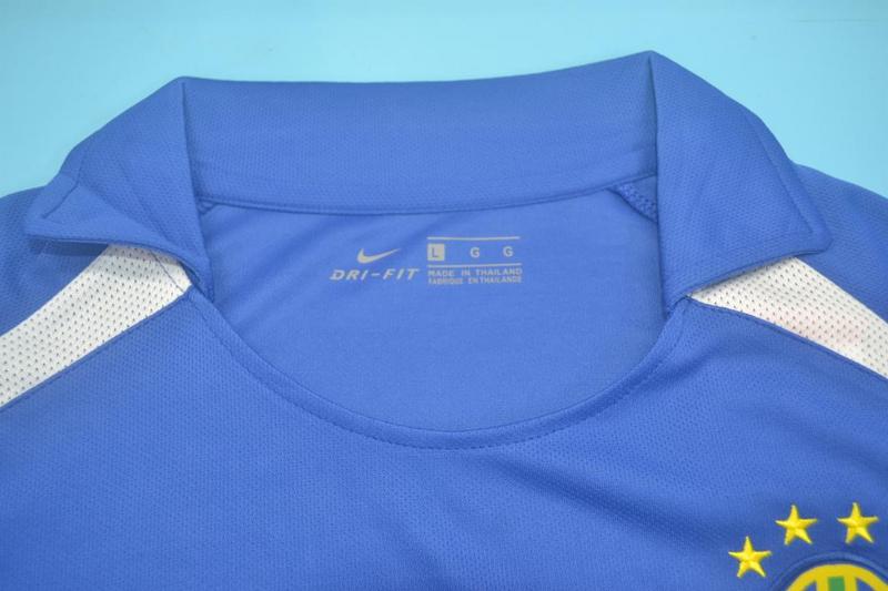 AAA(Thailand) Brazil 2002 Away Retro Soccer Jersey