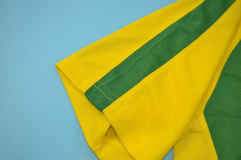 AAA(Thailand) Brazil 2002 Home Retro Soccer Jersey