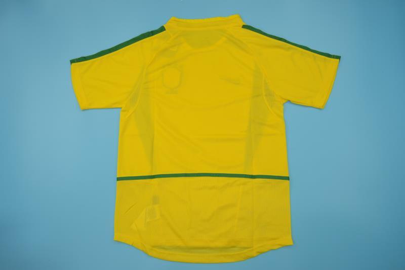 AAA(Thailand) Brazil 2002 Home Retro Soccer Jersey