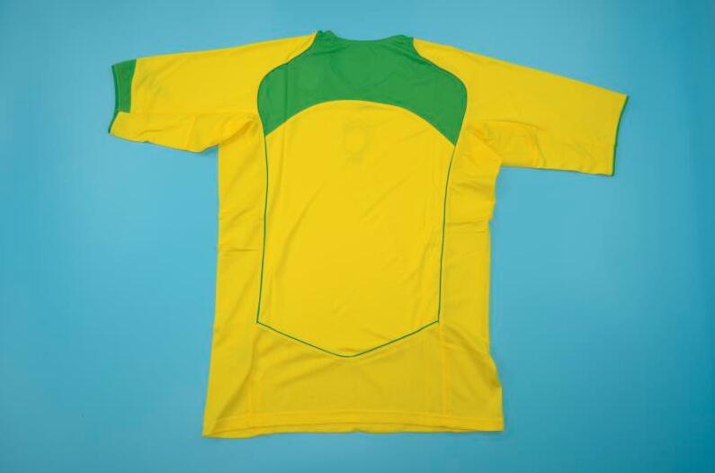 AAA(Thailand) Brazil 2004 Retro Home Soccer Jersey