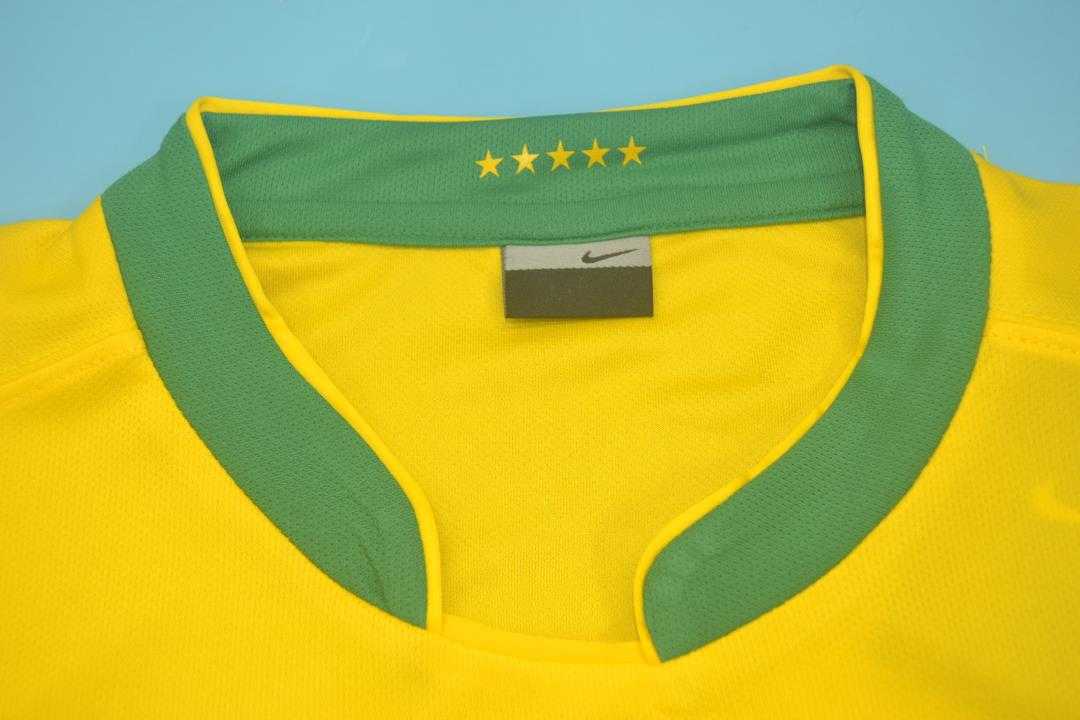 AAA(Thailand) Brazil 2006 Home Retro Soccer Jersey