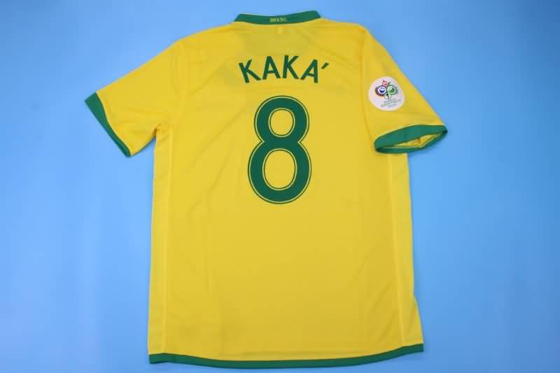 AAA(Thailand) Brazil 2006 Home Retro Soccer Jersey