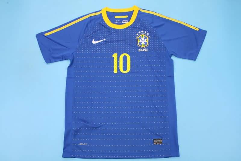 AAA(Thailand) Brazil 2010 Away Retro Soccer Jersey