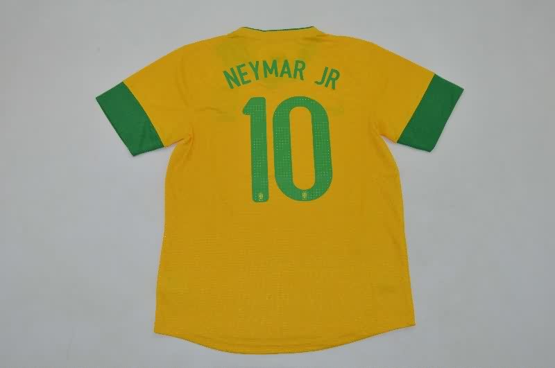 AAA(Thailand) Brazil 2012 Home Retro Soccer Jersey