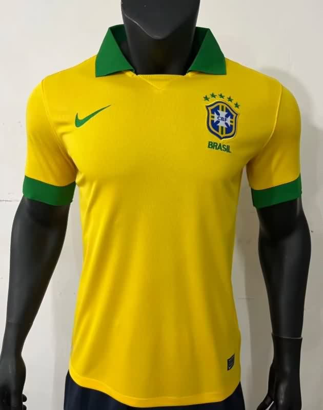 AAA(Thailand) Brazil 2013 Home Retro Soccer Jersey AAA(Thailand) Brazil 2013 Home Retro Soccer Jersey