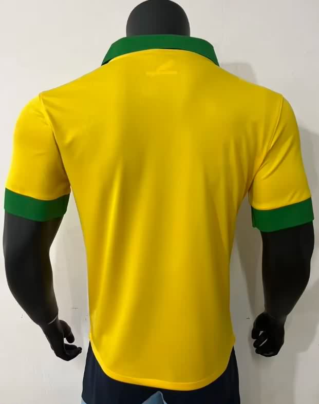 AAA(Thailand) Brazil 2013 Home Retro Soccer Jersey