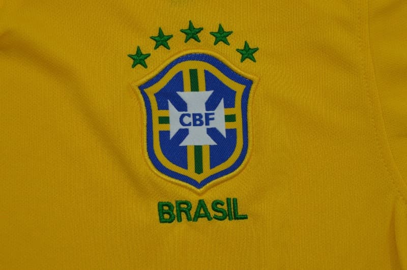 AAA(Thailand) Brazil 2013 Home Retro Soccer Jersey
