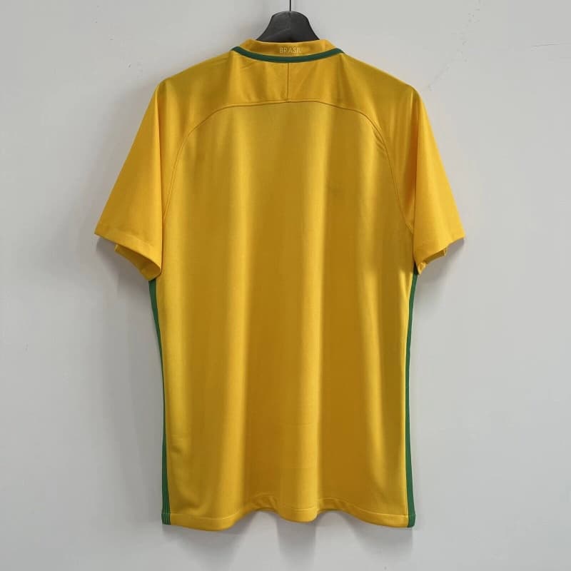 AAA(Thailand) Brazil 2016 Home Retro Soccer Jersey