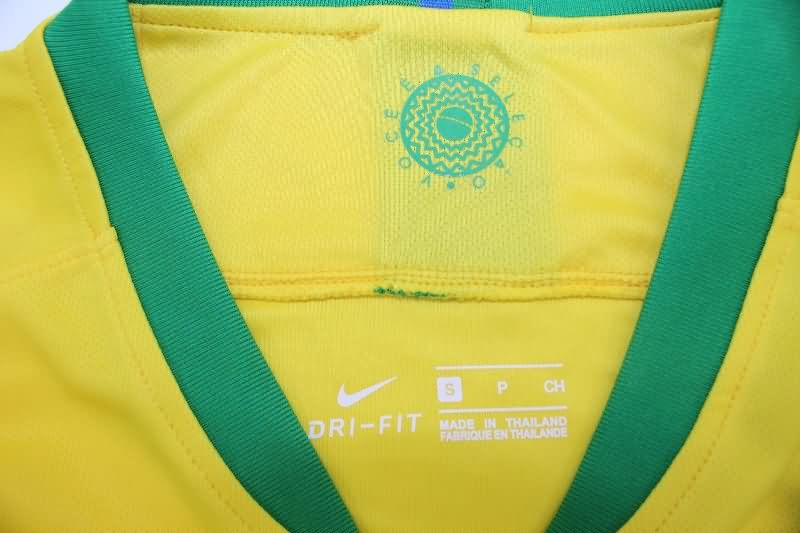 AAA(Thailand) Brazil 2018 Retro Home Soccer Jersey