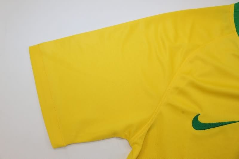 AAA(Thailand) Brazil 2018 Retro Home Soccer Jersey