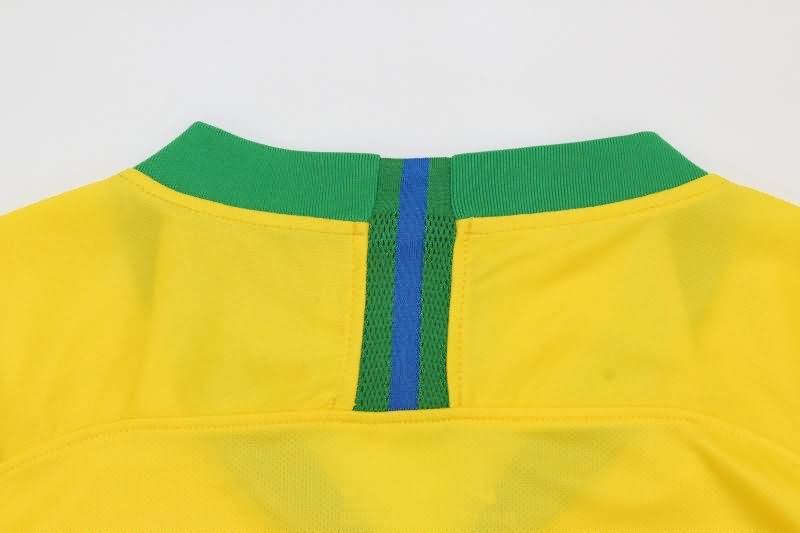 AAA(Thailand) Brazil 2018 Retro Home Soccer Jersey