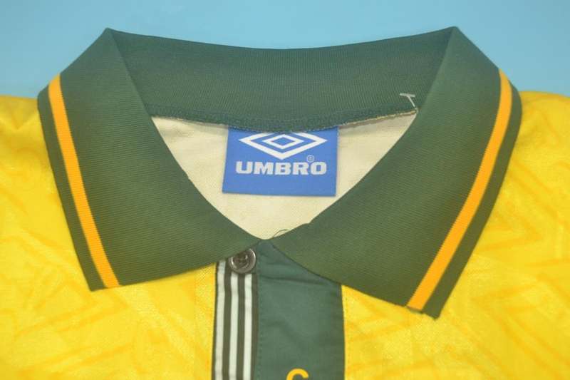 AAA(Thailand) Brazil 1991/93 Retro Home Soccer Jersey
