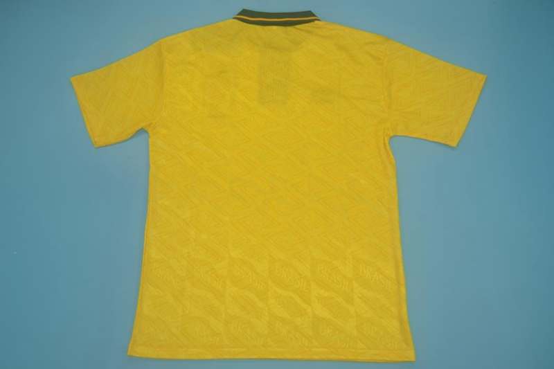 AAA(Thailand) Brazil 1991/93 Retro Home Soccer Jersey