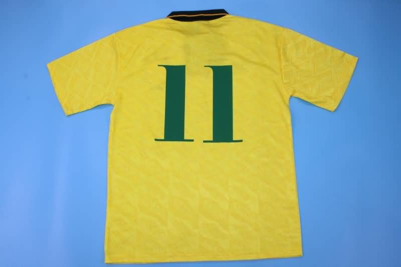 AAA(Thailand) Brazil 1991/93 Retro Home Soccer Jersey