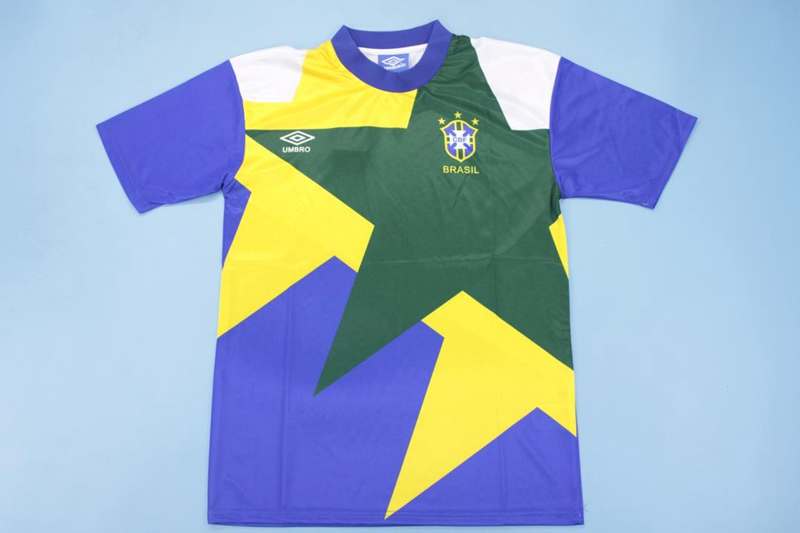 AAA(Thailand) Brazil 1993/94 Retro Training Soccer Jersey