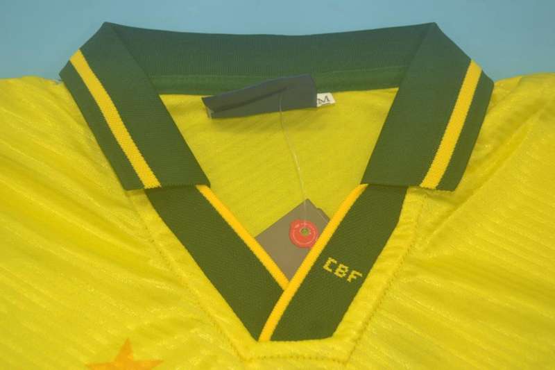 AAA(Thailand) Brazil 1994/95 Retro Home Soccer Jersey