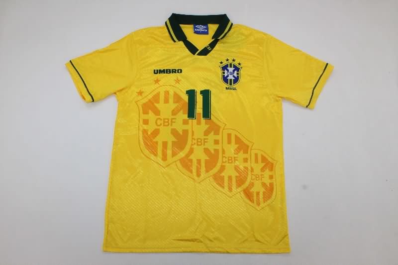 AAA(Thailand) Brazil 1994/95 Retro Home Soccer Jersey