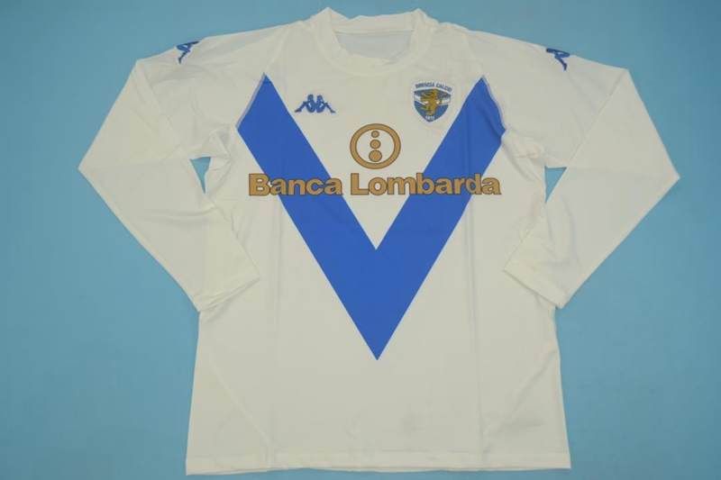 AAA(Thailand) Brescia 2003/04 Away Retro Soccer Jersey(L/S)