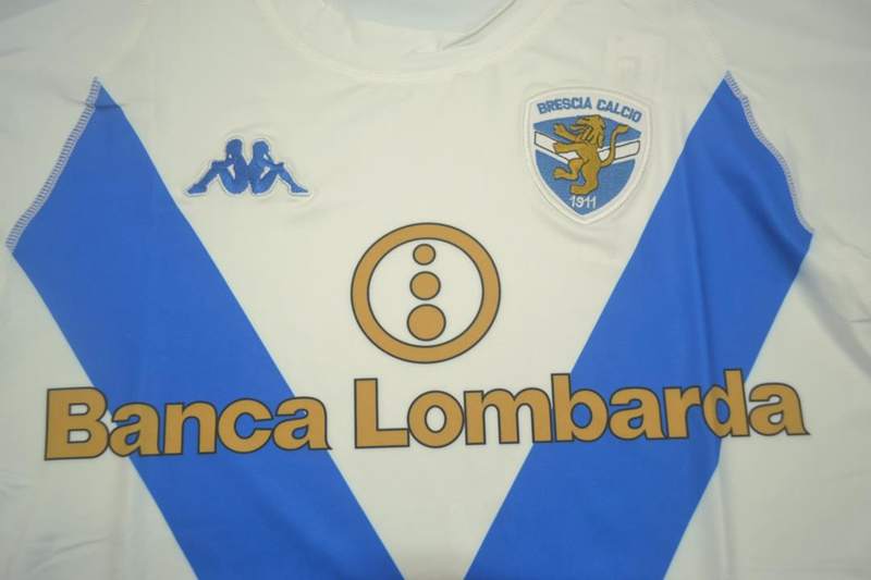 AAA(Thailand) Brescia 2003/04 Away Retro Soccer Jersey(L/S)