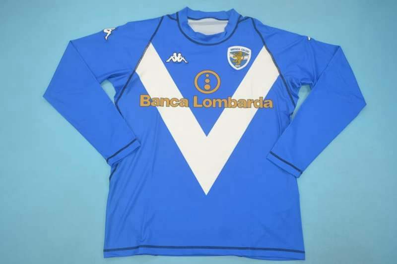AAA(Thailand) Brescia 2003/04 Home Retro Soccer Jersey(L/S)