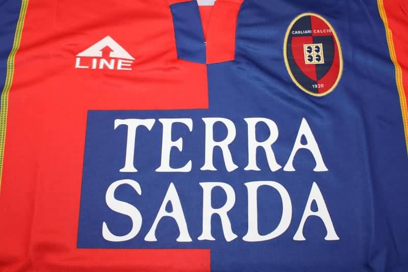 AAA(Thailand) Cagliari 2003/04 Home Retro Soccer Jersey