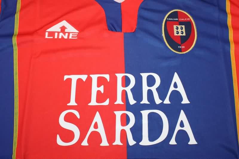 AAA(Thailand) Cagliari 2004/05 Home Retro Soccer Jersey