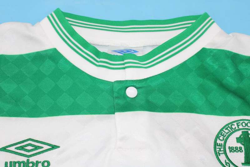 AAA(Thailand) Celtic 1987/89 Home Retro Soccer Jersey (L/S)