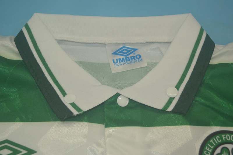 AAA(Thailand) Celtic 1989/91 Home Retro Soccer Jersey