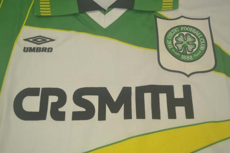 AAA(Thailand) Celtic 1994/95 Away Retro Soccer Jersey (L/S)