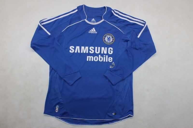 AAA(Thailand) Chelsea 2006/07 Home Long Sleeve Retro Soccer Jersey