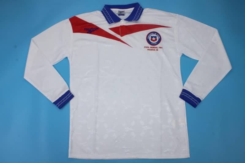 AAA(Thailand) Chile 1998 Away Long Slevee Retro Soccer Jersey