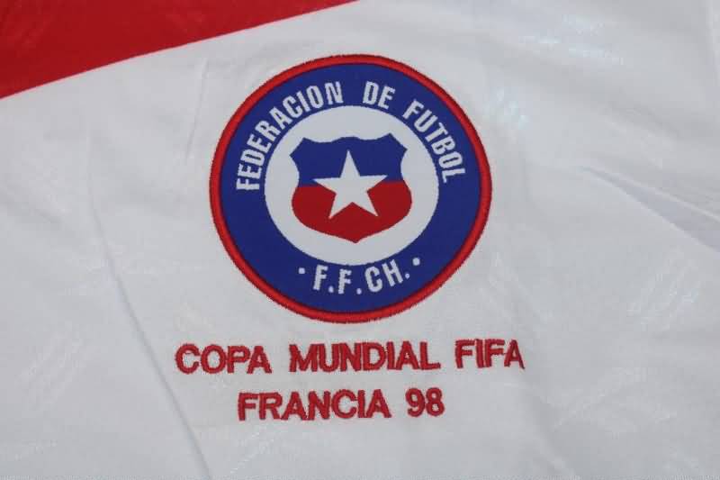 AAA(Thailand) Chile 1998 Away Long Slevee Retro Soccer Jersey