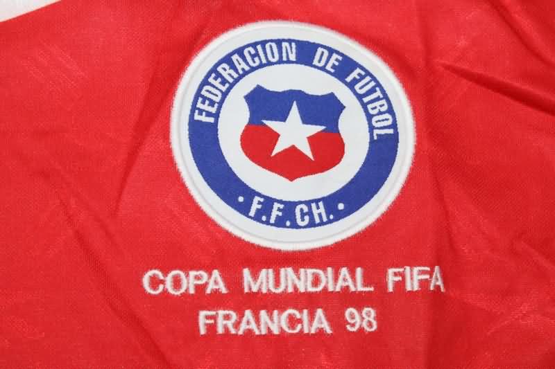 AAA(Thailand) Chile 1998 Home Long Slevee Retro Soccer Jersey