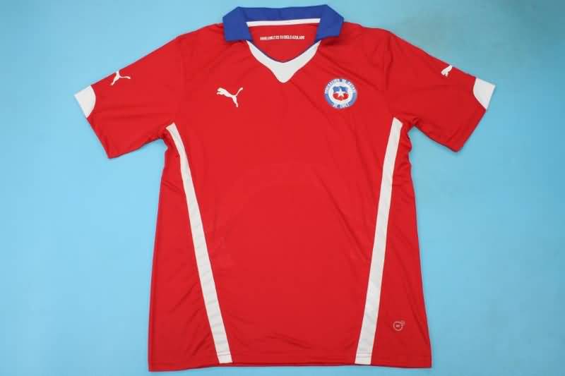 AAA(Thailand) Chile 2014 Home Retro Soccer Jersey