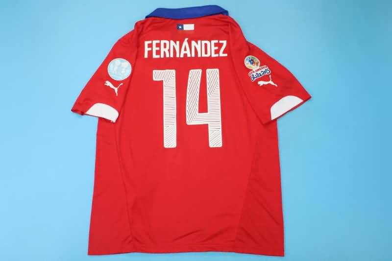 AAA(Thailand) Chile 2014 Home Retro Soccer Jersey