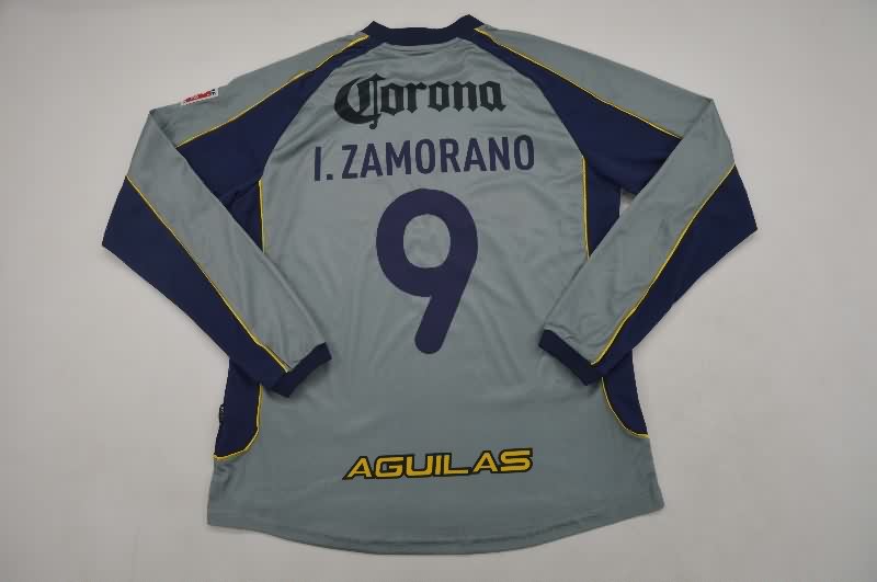 AAA(Thailand) Club America 2001/02 Third Long Sleeve Retro Soccer Jersey