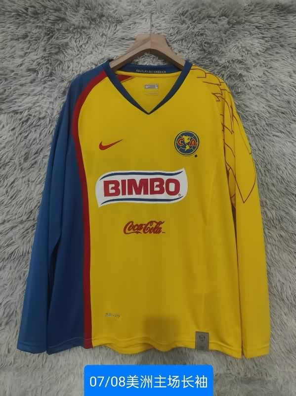 AAA(Thailand) Club America 2007/08 Home Retro Long Sleeve Soccer Jersey AAA(Thailand) Club America 2007/08 Home Retro Long Sleeve Soccer Jersey