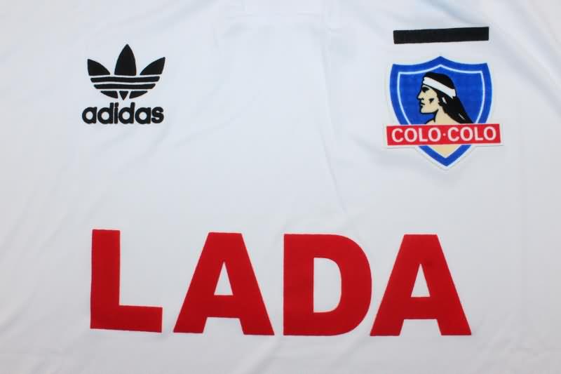 AAA(Thailand) Colo Colo 1992 Home Long Sleeve Retro Soccer Jersey