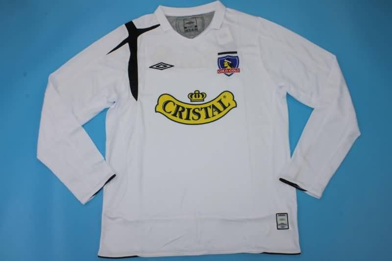 AAA(Thailand) Colo Colo 2006 Home Long Sleeve Retro Soccer Jersey